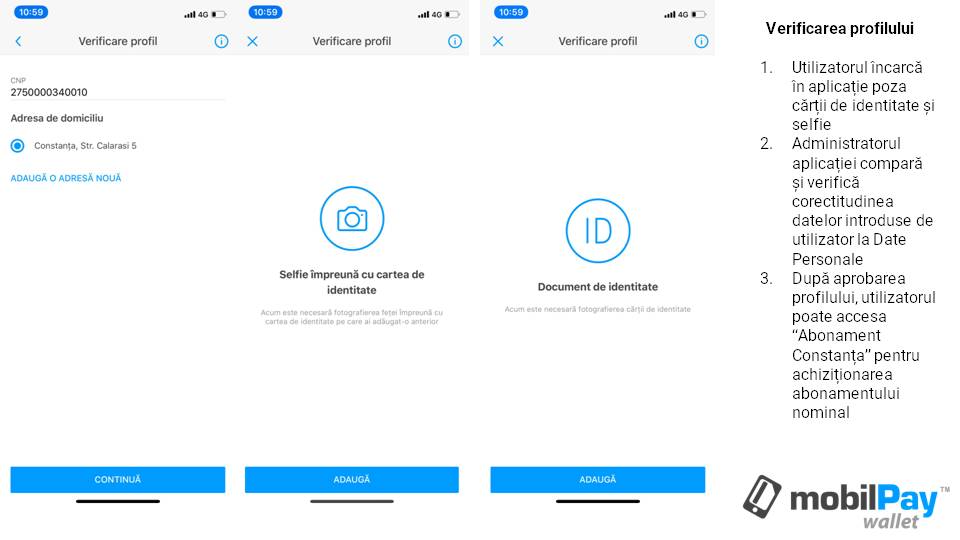 Plata titlurilor de cltorie RATC cu mobilPay Wallet